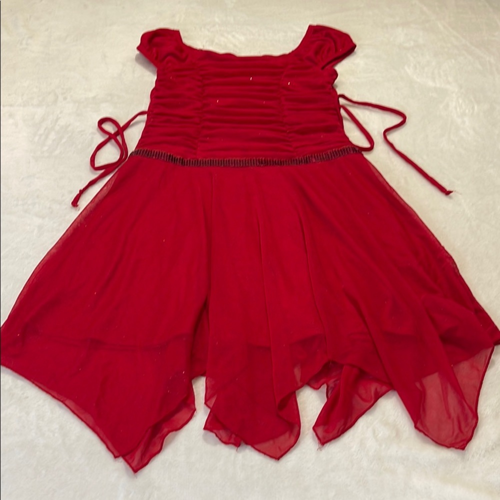 DISORDERLY KIDS GIRLS SIZE 10 Red Formal Dress With Lining